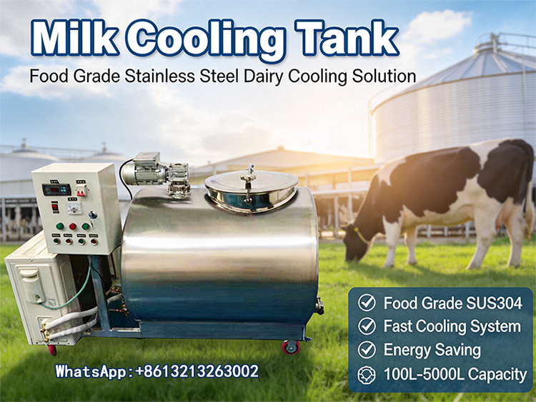 Milk cooling tank